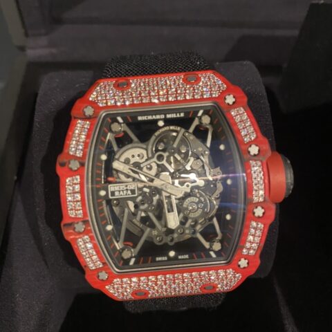 RM35-02/RM3502　リシャールミル　RICHARDMILLE　ラファエル・ナダル　赤カーボン　ダイヤ　腕時計