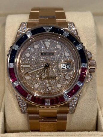 126755SARU/ロレックス　ROLEX　GMTマスターII　腕時計