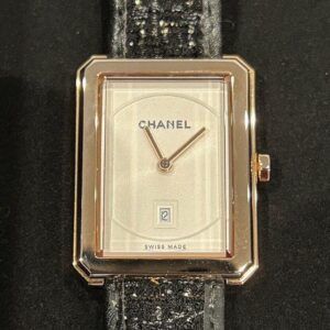 H5586/シャネル　CHANEL　ボーイフレンドツイーディー　腕時計