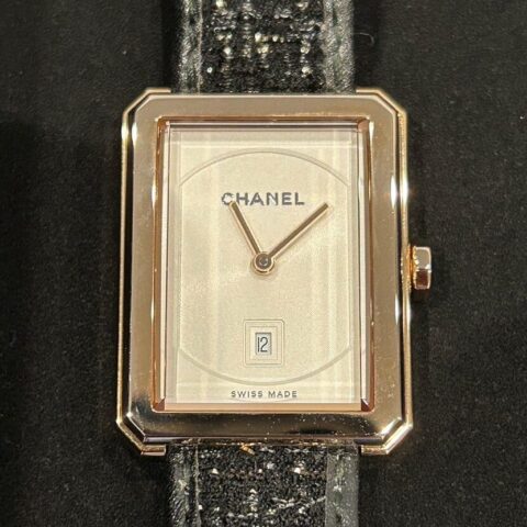 H5586/シャネル　CHANEL　ボーイフレンドツイーディー　腕時計