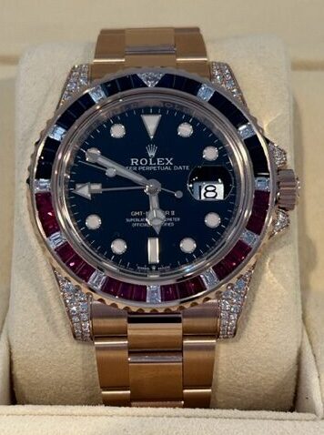 126755SARU/ロレックス　ROLEX　GMTマスターII　腕時計