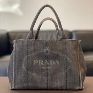 プラダ　PRADA　カナパ　デニム　バッグ
