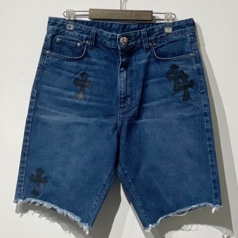 クロムハーツ　Chrome Hearts　クロスパッチデニム　ハーフパンツ　アパレル