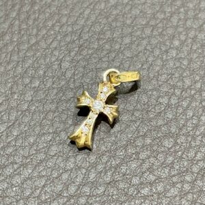 クロムハーツ　Chrome Hearts　ベビーファットクロス　22K　YG　アクセサリー