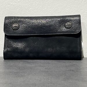 クロムハーツ　Chrome Hearts　WAVE　デストロイレザー　財布