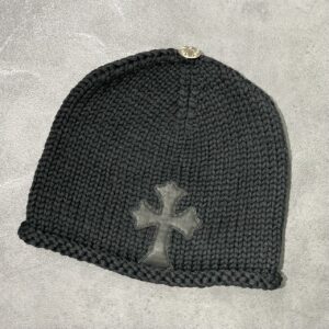クロムハーツ Chrome Hearts　クロスパッチ カシミア ビーニー ニット　小物