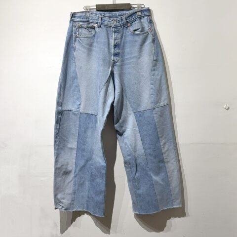 レディメイド READYMADE 再構築ワイドデニムパンツ アパレル