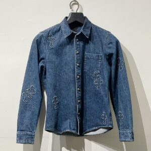 クロムハーツ Chrome Hearts　ルーズエンド　クロスパッチデニムシャツ　アパレル