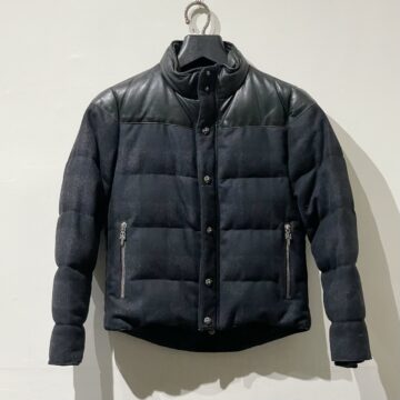 クロムハーツ Chrome Hearts JVP STIFF FBRC V2J レザー切替ダウンジャケット アパレル