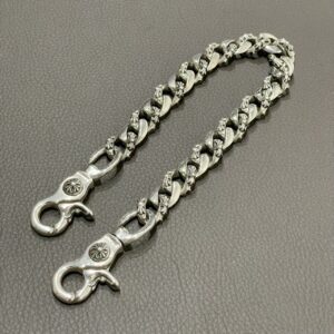 クロムハーツ Chrome Hearts　ファンシー2クリップ　ウォレットチェーン　ショート　小物