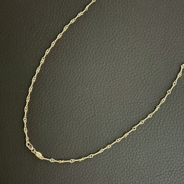 クロムハーツ Chrome Hearts　ツイストチェーン　24インチ　22K　アクセサリー