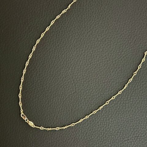 クロムハーツ Chrome Hearts　ツイストチェーン　24インチ　22K　アクセサリー