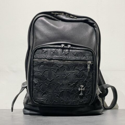 クロムハーツ Chrome Hearts　セブンス グレード　セメタリーレザークロスパッチバックパック　バッグ