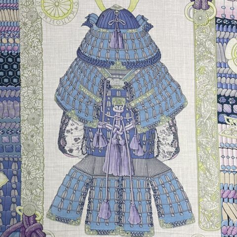 エルメス　Hermes　カレ140　侍の鎧兜　小物