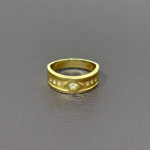 K18　ダイヤ入リング　11.58ｇ　貴金属