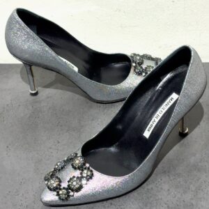 マノロブラニク　MANOLO BLAHNIK　ハンギシ　ヒール　靴・サンダル