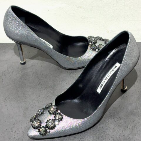 マノロブラニク　MANOLO BLAHNIK　ハンギシ　ヒール　靴・サンダル