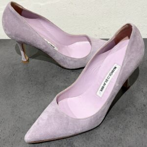 マノロブラニク　MANOLO BLAHNIK　スエード　ヒール　靴・サンダル