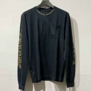 クロムハーツ Chrome Hearts　ネックロゴ　ロングTシャツ　アパレル