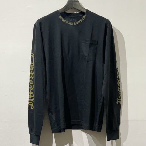 クロムハーツ Chrome Hearts　ネックロゴ　ロングTシャツ　アパレル