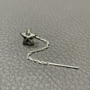 クロムハーツ Chrome Hearts　チェーンスターピアス　SV　0.8ｇ　アクセサリー