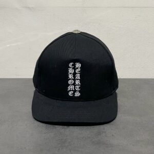 クロムハーツ Chrome Hearts　ヴァーティカルロゴ刺繡　ベースボールキャップ　小物