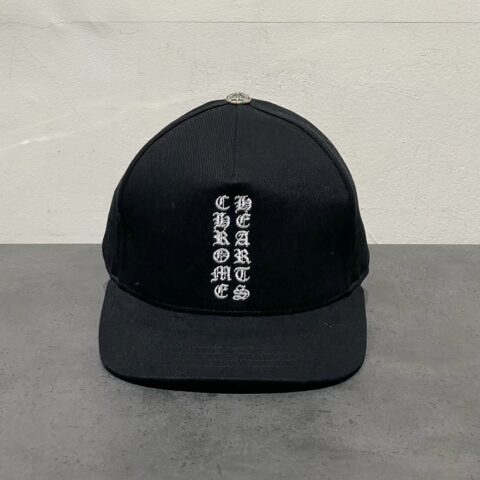クロムハーツ Chrome Hearts　ヴァーティカルロゴ刺繡　ベースボールキャップ　小物