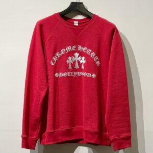 クロムハーツ Chrome Hearts　YNOTセメタリークロス刺繍　クルーネック　アパレル