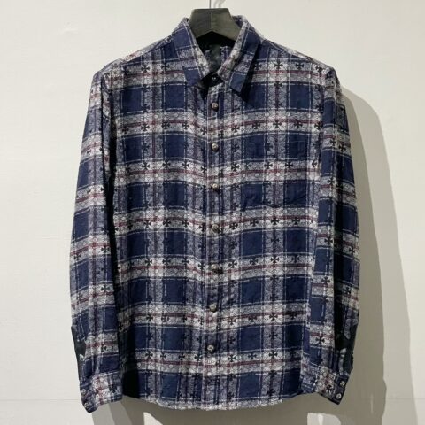 クロムハーツ Chrome Hearts　Y NOT　チェックシャツ　アパレル