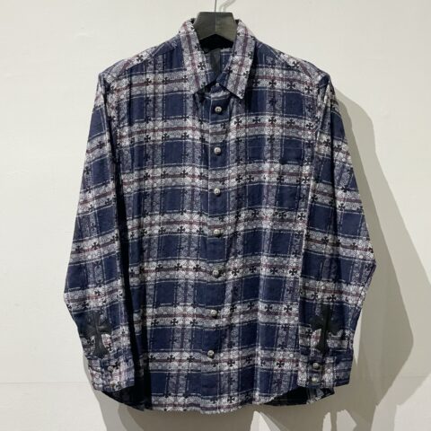 クロムハーツ Chrome Hearts　Y NOT　チェックシャツ　アパレル