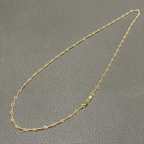 クロムハーツ Chrome Hearts　ツイストチェーン　20インチ　22K　7.69ｇ　アクセサリー