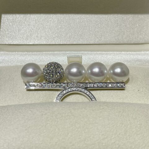 タサキ　TASAKI　バランス　ディケイド　パール＆ダイヤモンド　リング　アクセサリー
