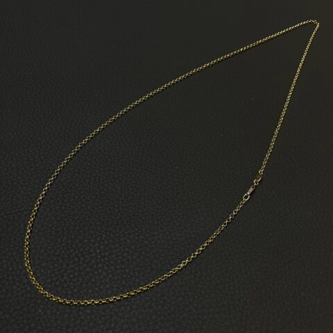 クロムハーツ Chrome Hearts　ロールチェーン　24インチ　22K　10.66ｇ　アクセサリー