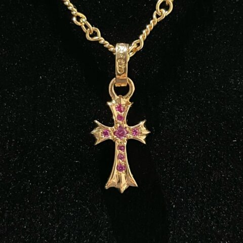 クロムハーツ Chrome Hearts　ベビーファットクロス　22K　2.94ｇ　アクセサリー