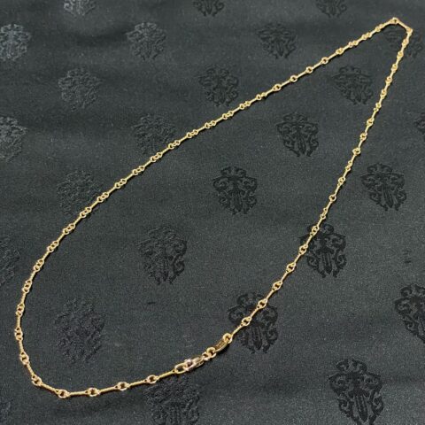 クロムハーツ Chrome Hearts　ツイストチェーン　16インチ　22K　6.30ｇ　アクセサリー