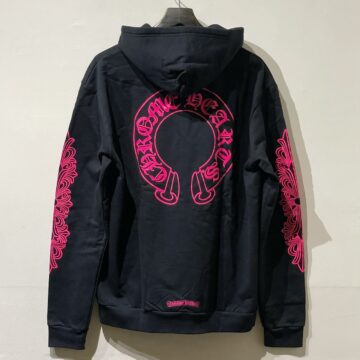 クロムハーツ Chrome Hearts　ホースシュー　袖フローラル　ZIPパーカー　アパレル